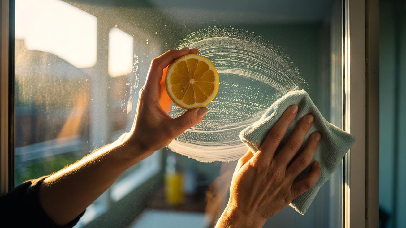 Keep Windows Spotless: How Lemon Rubbed on Glass Leaves No Streaks in 30 Seconds