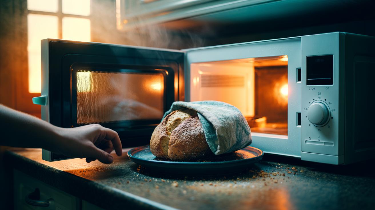Revive Stale Bread Instantly: How a damp tea towel can perform magic in 2 minutes